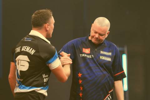 RAYMOND VAN BARNEVELD NOTCHES IMPRESSIVE EXHIBITION WINS OVER PRICE AND CULLEN IN WALES